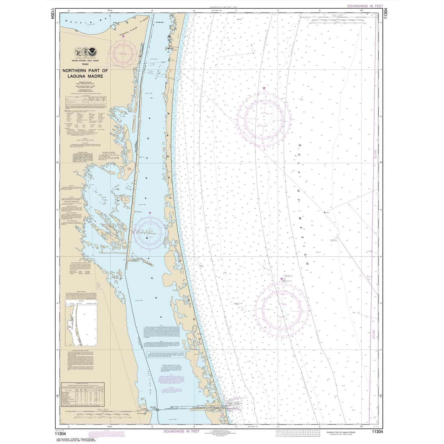 Paradise Clay NO_11304 HISTORICAL NOAA NORTHERN PART OF LAGUNA MADRE