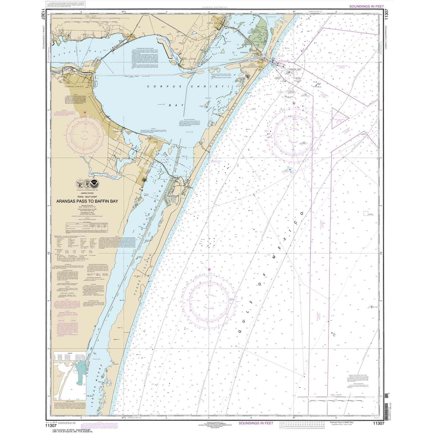 Paradise Clay NO_11307 HISTORICAL NOAA Aransas Pass to Baffin Bay
