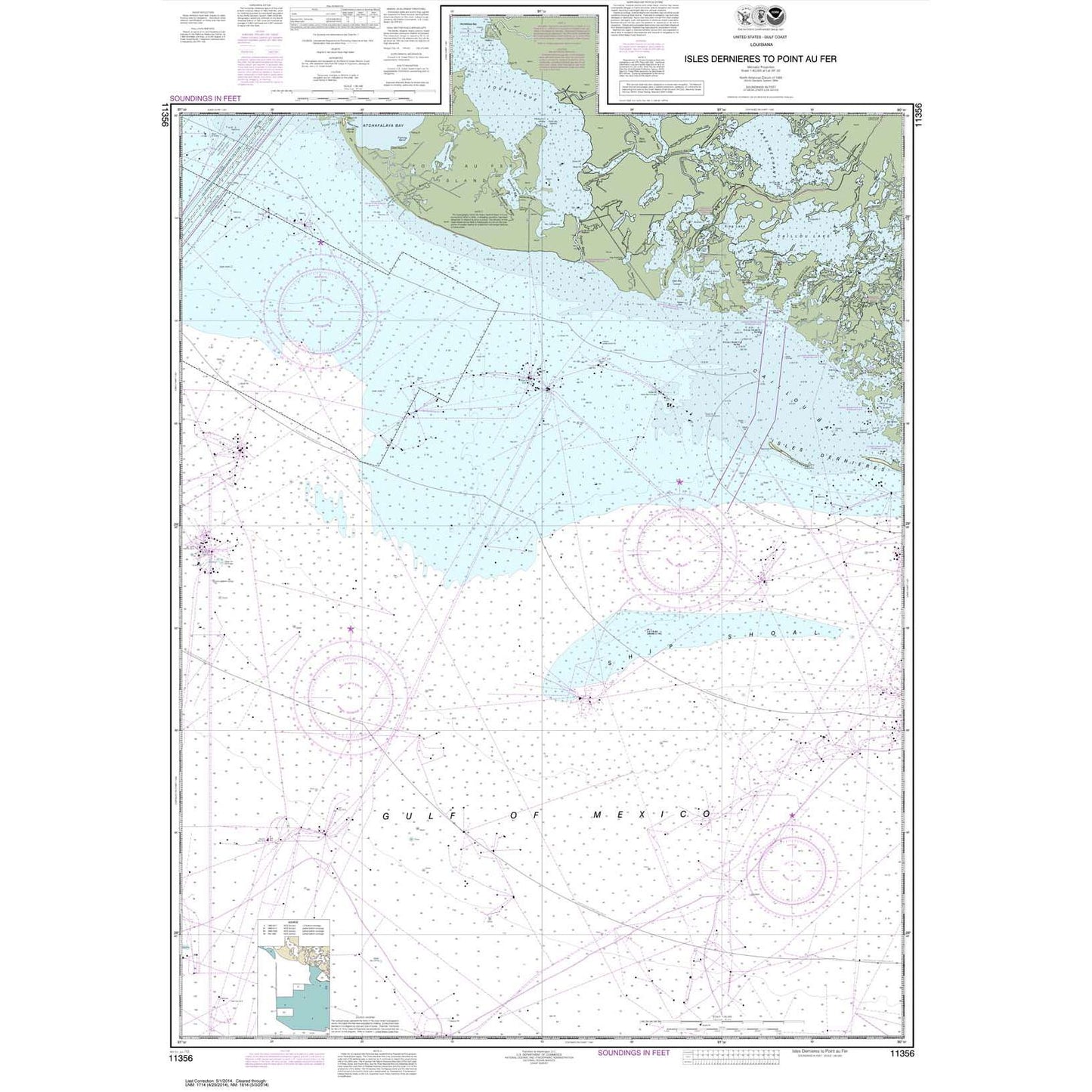 Paradise Clay NO_11356 HISTORICAL NOAA Isles Dernieres to Point au Fer