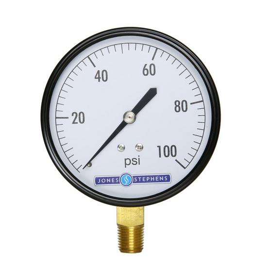 Jones Stephens G62100 3-1/2" 100 psi Pressure Gauge