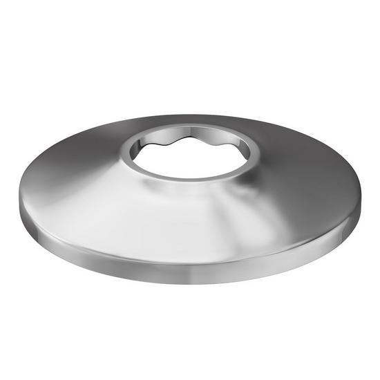 Jones Stephens E01075 3/4" CTS Chrome Plated Steel Shallow Escutcheon, Bag of 25