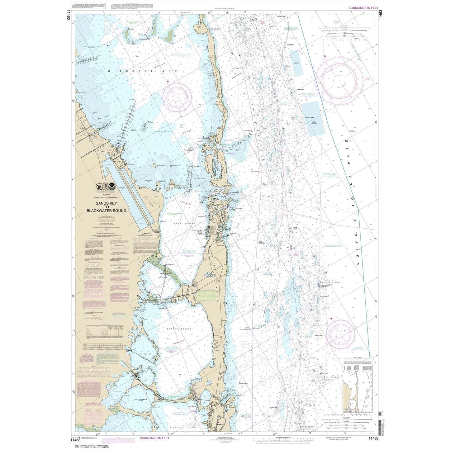 Paradise Clay NO_11463 HISTORICAL NOAA Intracoastal Waterway Sands Key to Blackwater Sound