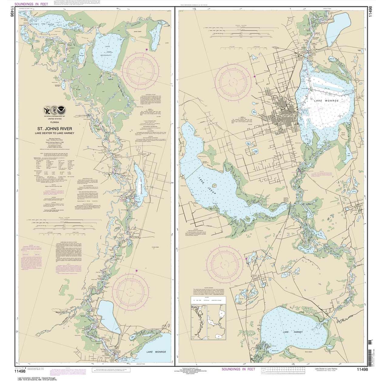Paradise Clay NO_11498 HISTORICAL NOAA St. Johns River Lake Dexter to Lake Harney