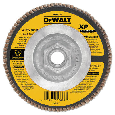Dewalt DW8254 Flap Dsc T27 4.5 X 5/8 -11 Z40