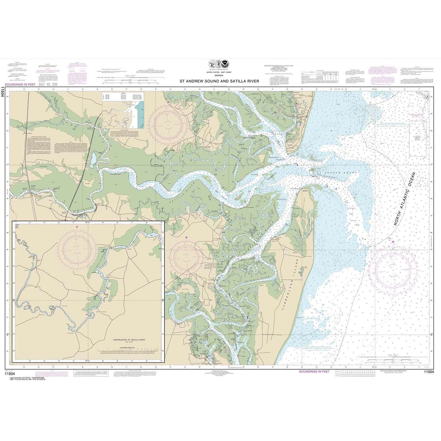 Paradise Clay NO_11504 HISTORICAL NOAA St. Andrew Sound and Satilla River