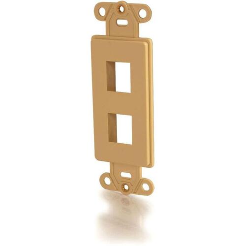 C2G CGO03720 2 Socket Decorative Multimedia Keystone Insert