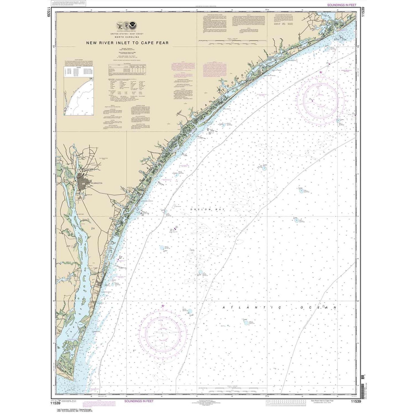 Paradise Clay NO_11539 HISTORICAL NOAA New River Inlet to Cape Fear