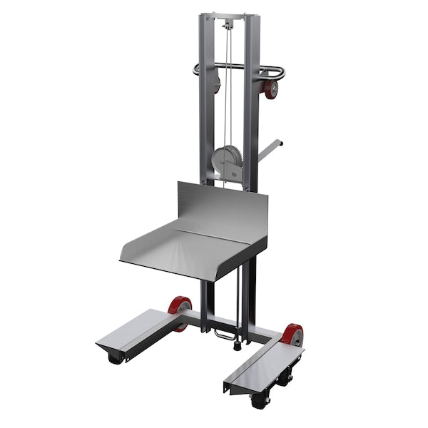 Vestil ALLPW-500-4SFL Alum. Low Profile Lift Mold/Rubber, Load Cap. 400 lb.