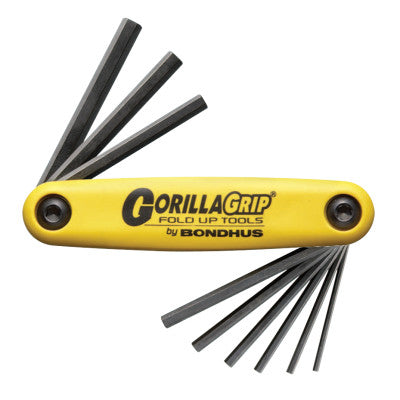 BONDHUS® 12589 5/64-1/4" Gorilla Grip Foldup Tool Set