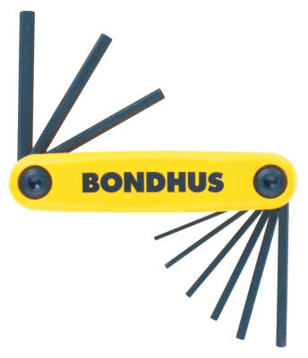 BONDHUS® 12591 .050-3/16" Gorilla Gripfoldup Tool Set