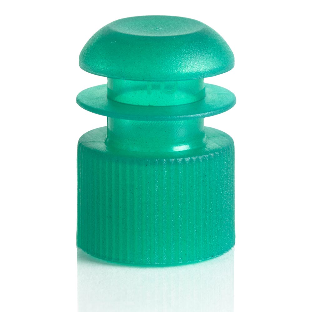 Globe Scientific 116152G Cap Flange Plug 16mm Green