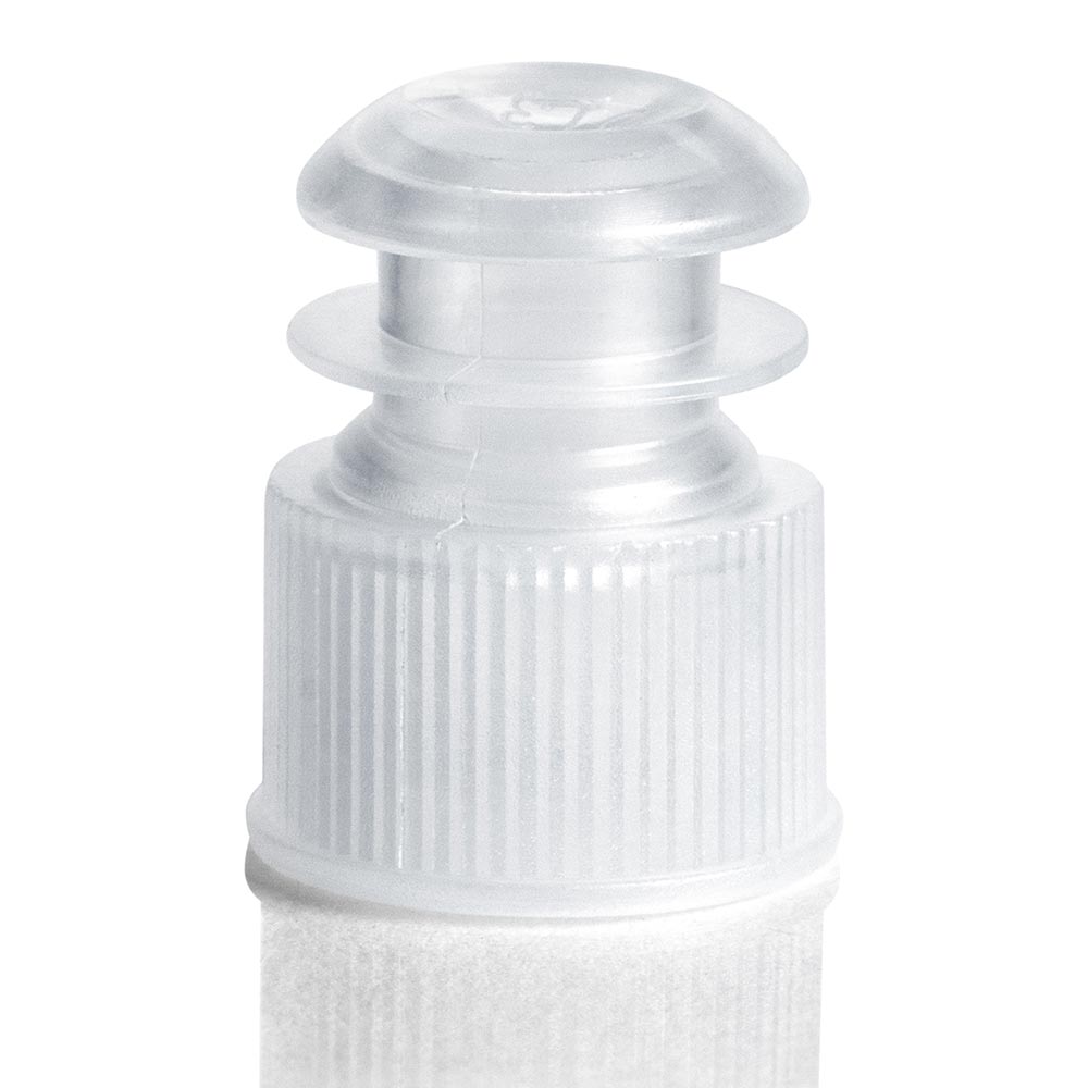 Globe Scientific 118240C Cap Flange Plug 13mm Clear