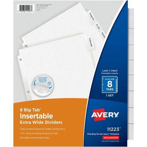Avery® AVE11223 Avery® Big Tab Extra-Wide Insertable Dividers