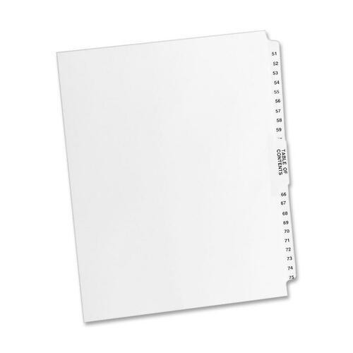 Avery® AVE11396 Avery® Premium Collated Legal Exhibit Dividers with Table of Contents Tab - Style