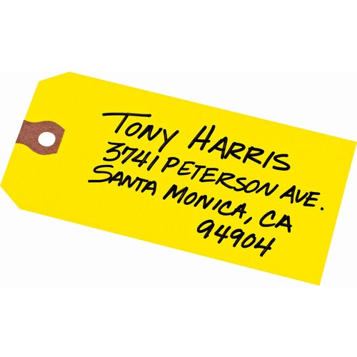 Avery® AVE12325 Avery® Unstrung Shipping Tags, 11.5 pt. Stock, 4-3/4" x 2-3/8" , 1,000 Yellow Hang Tags