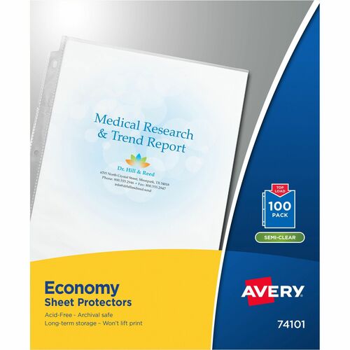 Avery® AVE74101 Avery® Economy-Weight Sheet Protectors