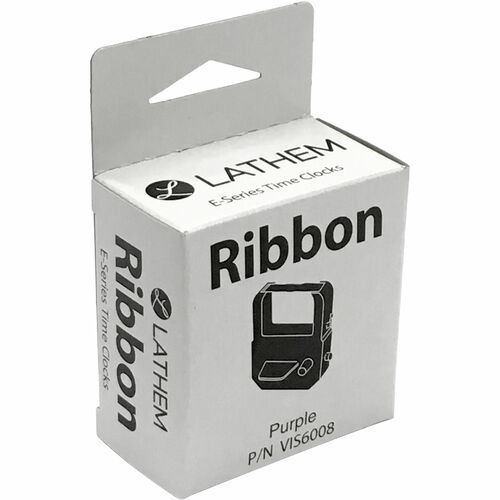 Lathem LTHVIS6008 Ribbon - Purple - 1 Each