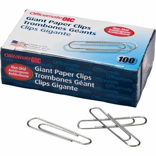 Officemate OIC99915 Giant Nonskid Paper Clips
