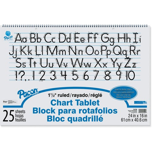Pacon® PAC74720 Ruled Chart Tablet