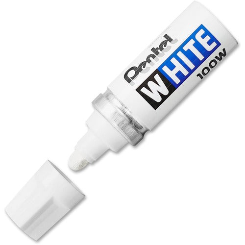 Pentel PEN100W Felt Tip White Markers