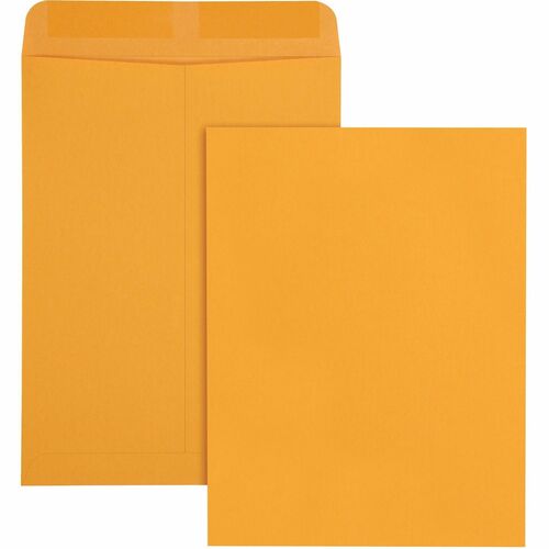 Quality Park QUA41467 Kraft Catalog Envelopes - Catalog - #10 1/2 - 9" Width X 12" Length - 28 Lb - Gummed - Kraft - 100 / Box - Kraft