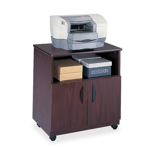 Safco SAF1850MH 1850Mh Audio Equipment Cabinet - 200 Lb Load Capacity - 30.3" Height X 28" Width X 19.8" Depth - Floor Stand - Laminate - Particleboard - Mahogany