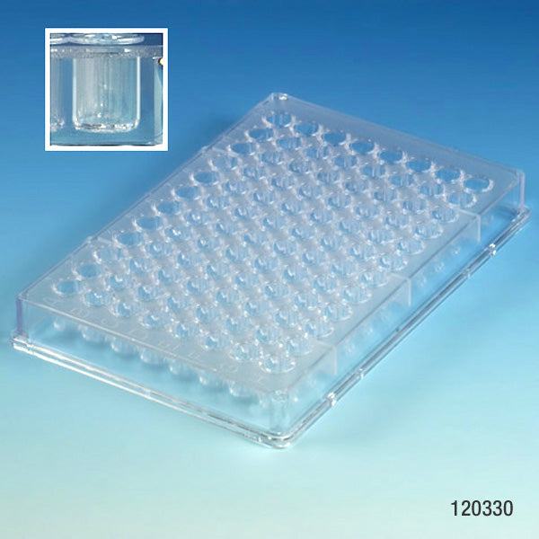 Globe Scientific 120330 Microtest Plate 96-Well Flat Bottom PS