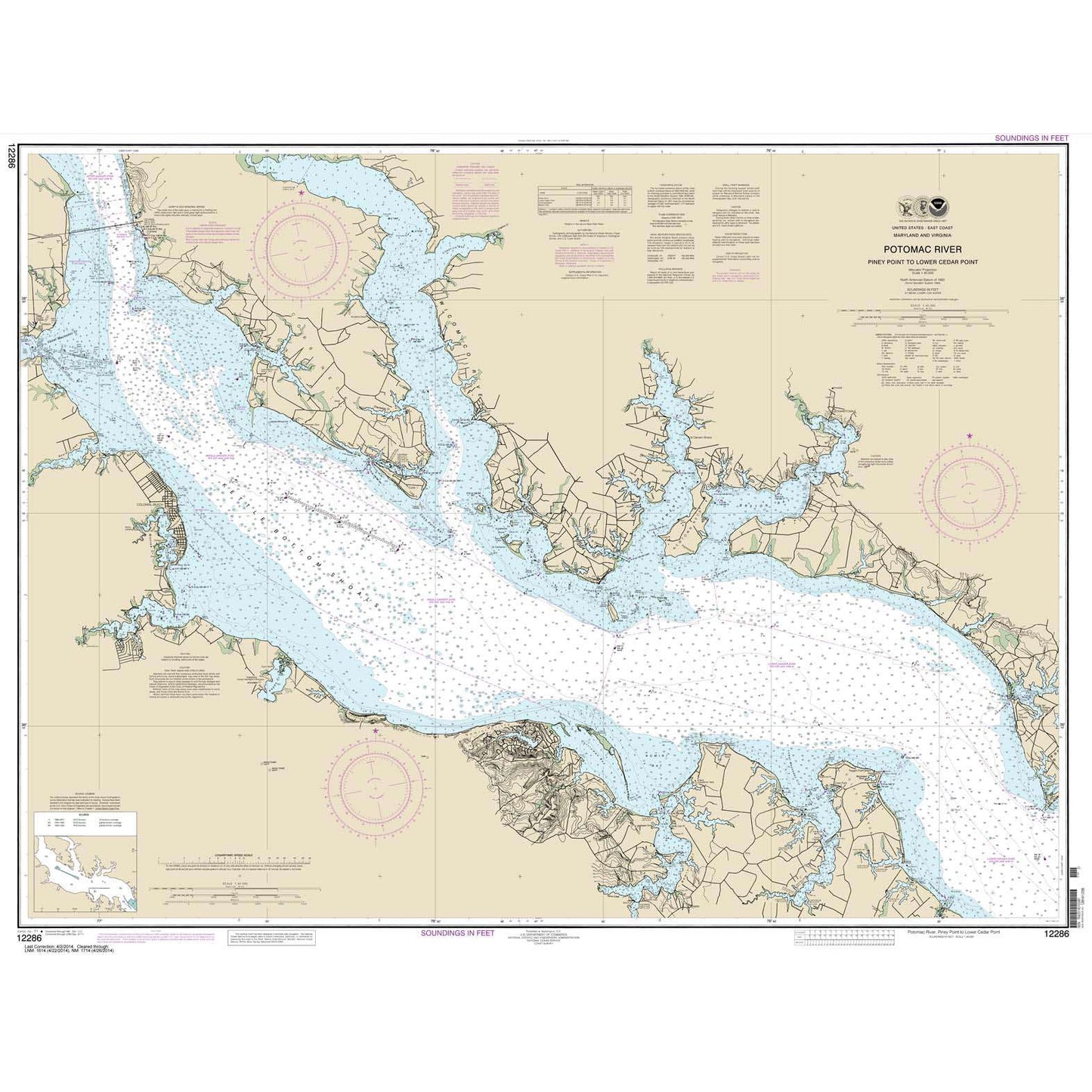 Paradise Clay NO_12286 HISTORICAL NOAA Potomac River Piney Point to Lower Cedar Point