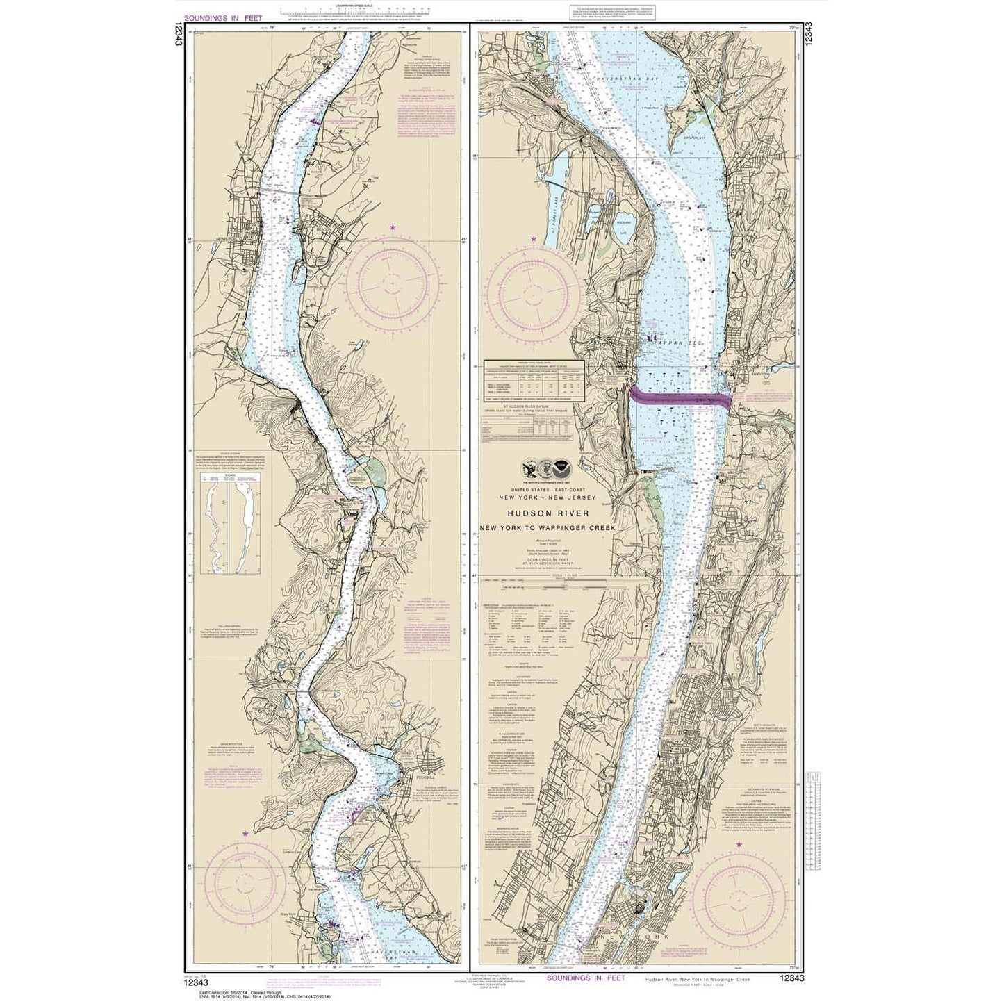 Paradise Clay NO_12343 HISTORICAL NOAA Hudson River New York to Wappinger Creek