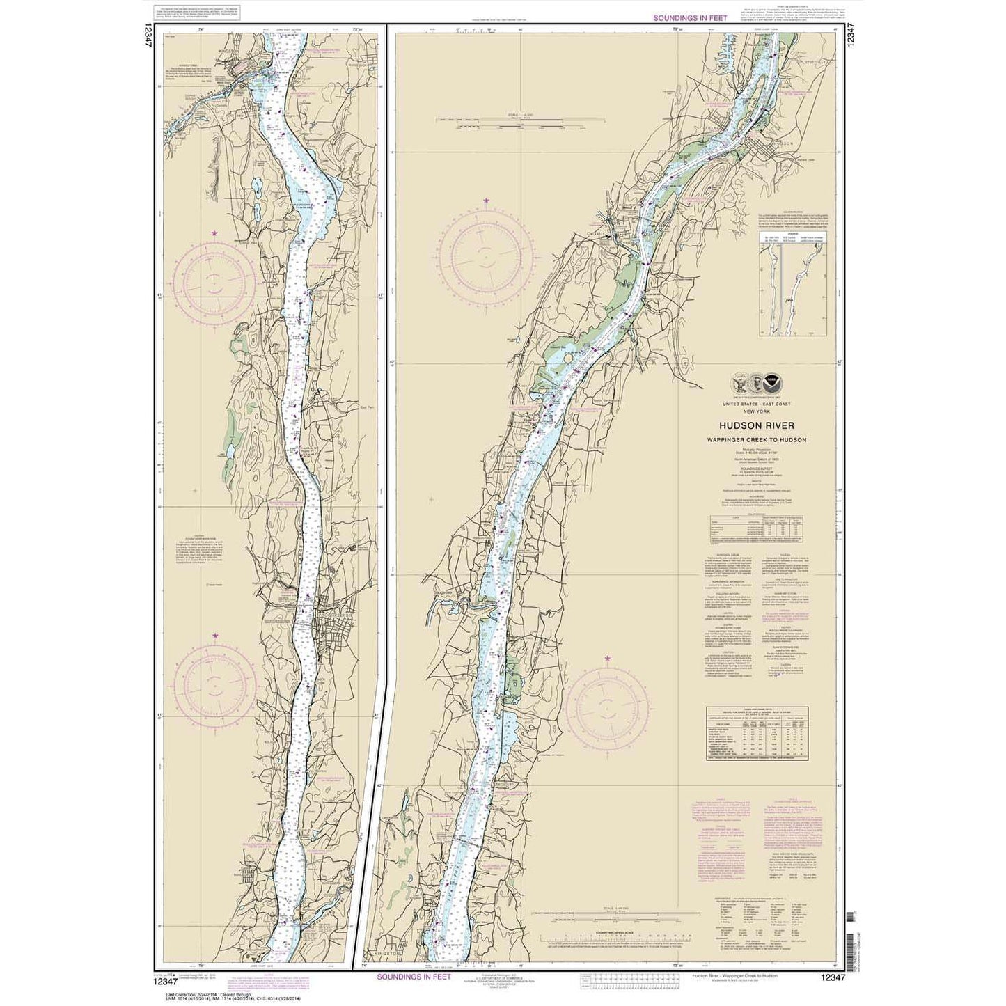Paradise Clay NO_12347 HISTORICAL NOAA Hudson River Wappinger Creek to Hudson
