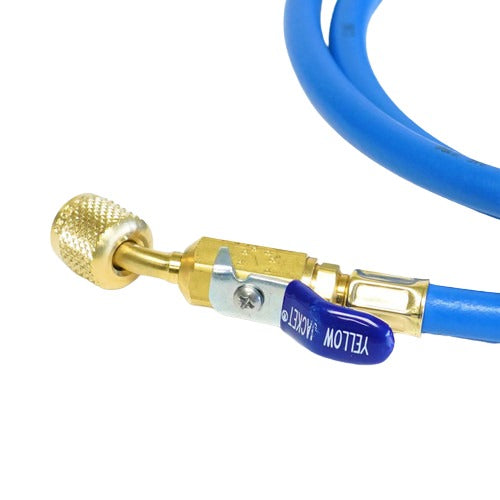 Yellow Jacket 29272 72", Blue, compact ball valve, PLUS II 1/4" hose