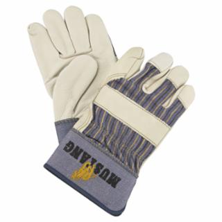MCR SAFETY 1935L Mustang Grain Leather Palm Gloves W/2- (1 PR)