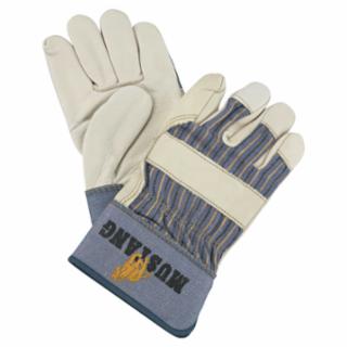 MCR SAFETY 1935M Mustang Grain Leather Palm Gloves W/2- (1 PR)