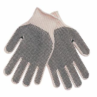 MCR SAFETY 9660LMB Regular Weight Cotton/Poly Glove Blue Pvc Dots (1 PR)