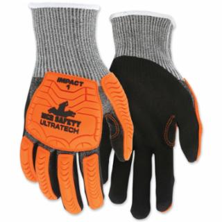 MCR SAFETY UT1952S MCR Safety UT1952 UltraTech A4/Impact Level 1 Mechanics Knit Gloves