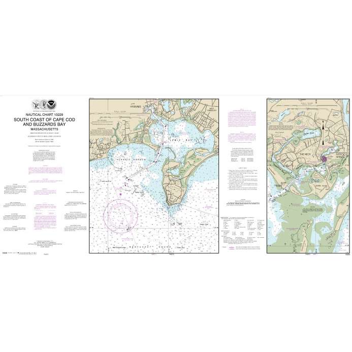 Paradise Clay NO_13229 HISTORICAL NOAA South Coast of Cape Cod and Buzzards Bay (8 PAGE FOLIO)