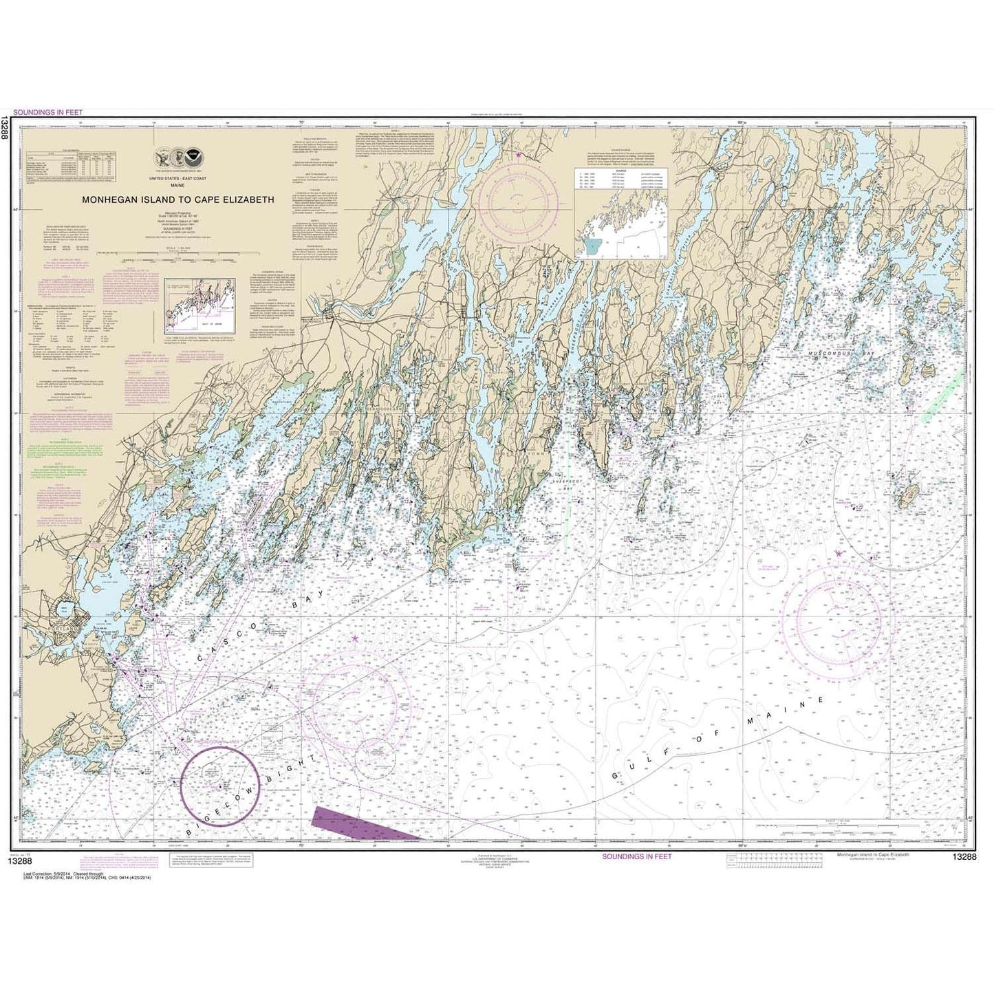 Paradise Clay NO_13288 HISTORICAL NOAA Monhegan Island to Cape Elizabeth