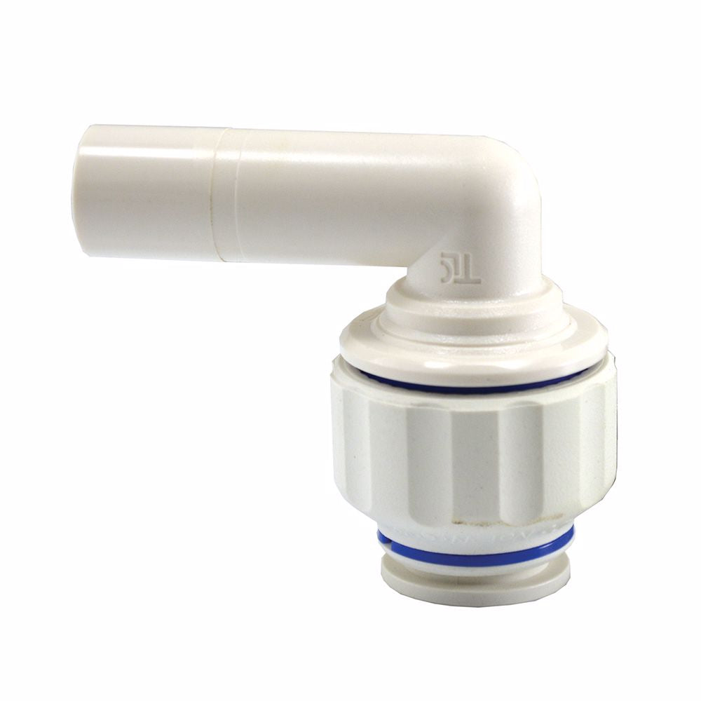 Jones Stephens C76817 1/2" CTS Plastic Twist-to-Lock Push On 90° Elbow Union