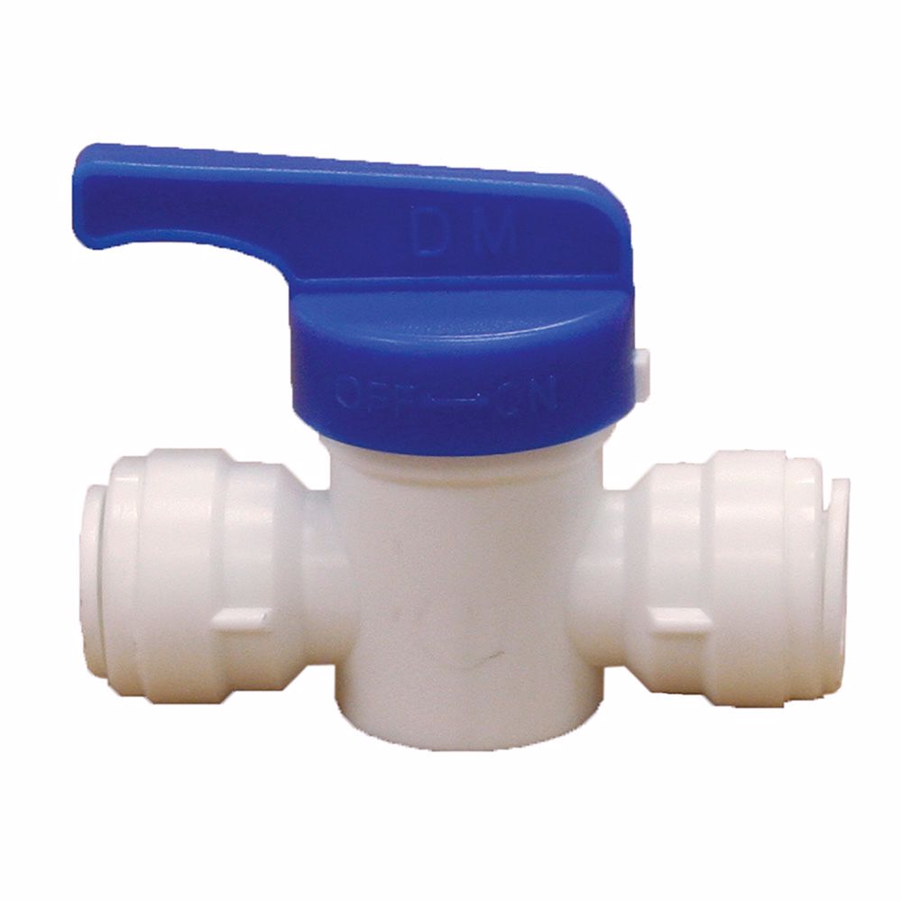 Jones Stephens C76848 1/4" Tube OD Plastic Push On Straight Ball Valve