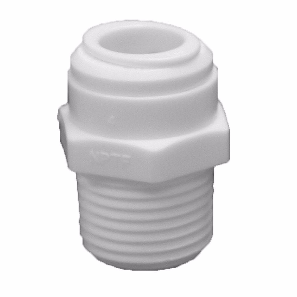 Jones Stephens C76876 1/4" Tube OD x 1/8 MIP Plastic Push On Adapter
