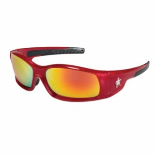 MCR SAFETY SR13R Swagger Crimson Red Frame Fire Mirror