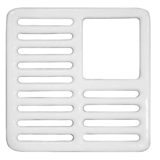Jones Stephens S55075 Three Quarter Top Grate for Porcelain Coated Floor Sinks