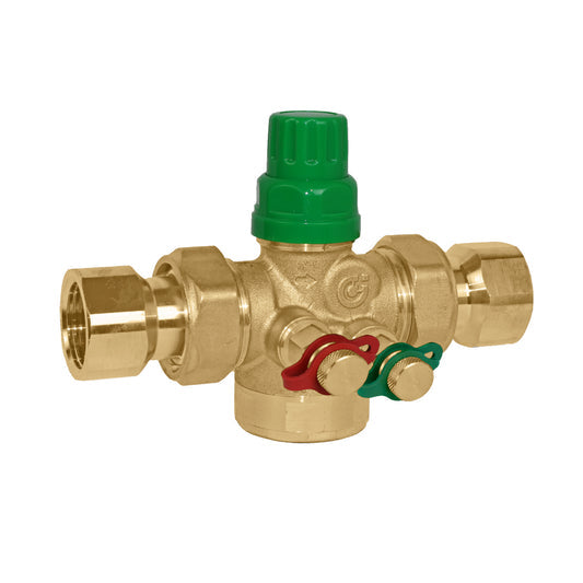 Caleffi 145446A G90 FLOWMATIC® PICV Dual Union 1/2" press, 0.9 GPM