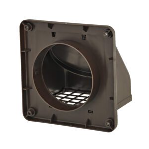 Lambro 1470B 3 Inch Brown Plastic Exhaust Wall Hood Vent