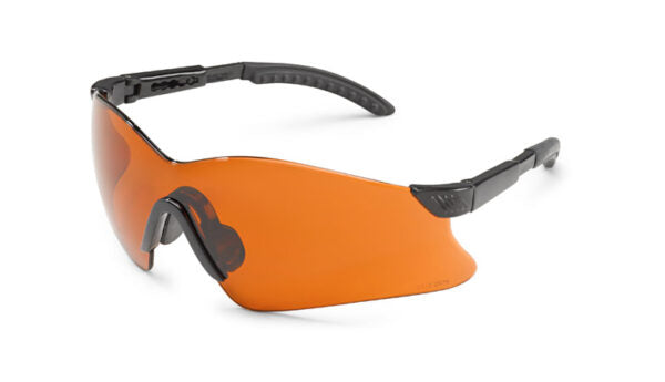Gateway Safety 14GB69 Hawk Safety Glasses - Feather-Light Frameless Wraparound Eye Protection with Winged Lens Design