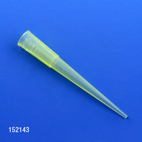 Globe Scientific 152143 Pipette Tip 1 - 200uL Universal Yellow 1000/Bag