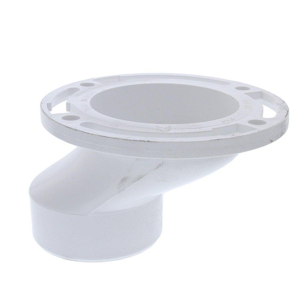 Jones Stephens C54340 3" x 4" PVC Offset Closet Flange