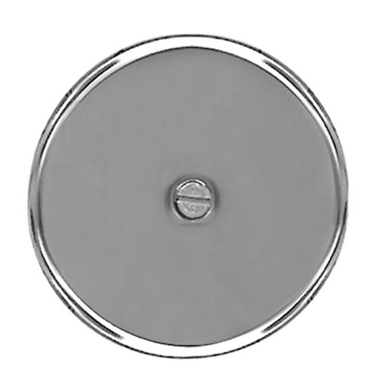 Jones Stephens C90018 8" Stainless Steel Cleanout/Extension Cover, Wall Mount with 4" Bolt (24 Gauge)