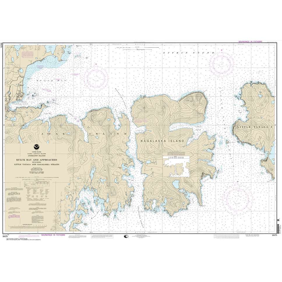 Paradise Clay NO_16475 HISTORICAL NOAA Kuluk Bay and approaches: including Little Tanaga and Kagalaska Strs.