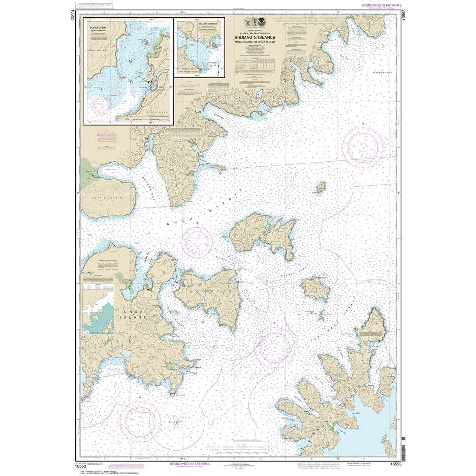 Paradise Clay NO_16553 HISTORICAL NOAA Shumagin Islands-Nagai I. to Unga I.;Delarof Harbor;Popof Strait: northern part